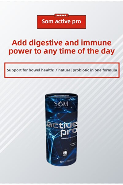 som ınternatıonal SOM ACTIVE PRO – دعم قوي للبروبيوتيك لصحة الأمعاء والمناعة!