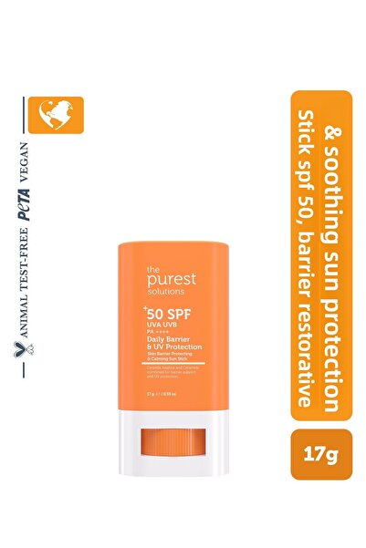 The Purest Solutions SPF 50 Stick - Cremă solară pentru repararea barierelor ...