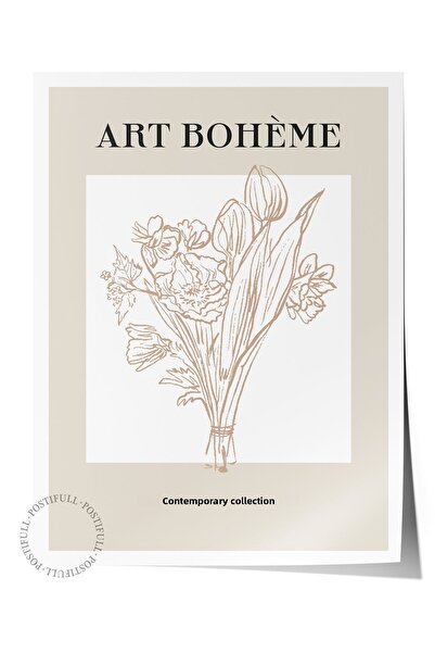 Postifull Απαλή αφίσα τοίχου με θέμα Bohemian Nordic - Διακόσμηση υπνοδωματίο...