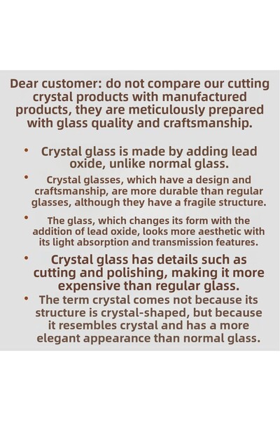 AKDEN STORE Handmade Crystal Decorative Tableware Presentation Bowl