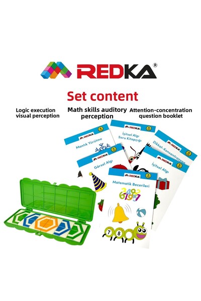 Redka Visual and Auditory Attention Enhancement Set 6 Years Old Box Game Mind...