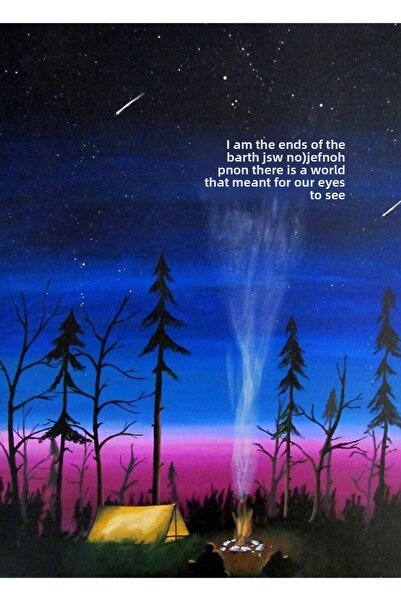 Universal Poster decorativ din lemn cu tema Sfârșitul Lumii