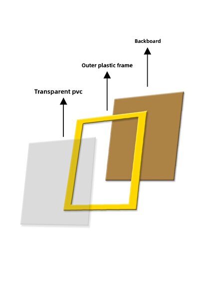 Tooall Set de rame goale de culoare aurie 21x30 – 1 buc, 2 buc, 3 buc, 6 buc, 9 buc.