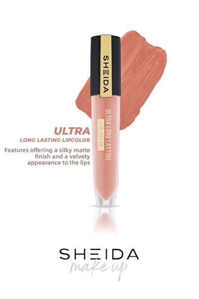 Sheida Long Lasting Matte Liquid Lipstick - Intense Pigment & Vitamin E Formula - No 26