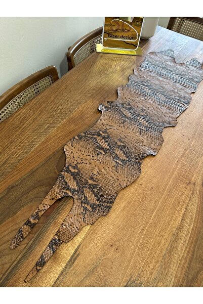 EHA LAZER Runner din piele artificială cu model de șarpe