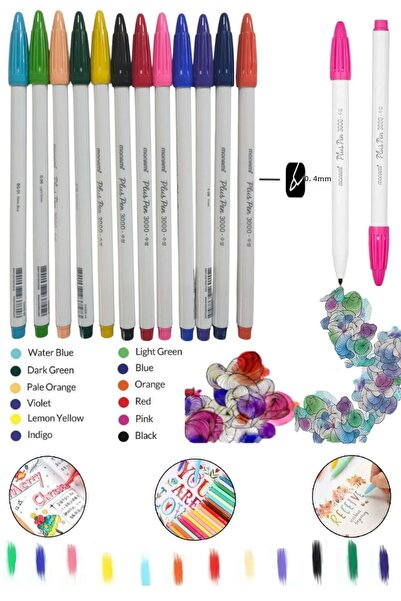 arttone مجموعة أقلام تلوين مائية من مونامي بلس 3000، 12 لونًا