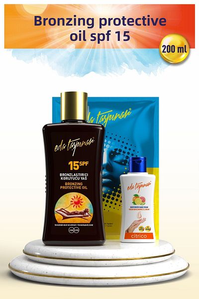 Eda Taşpınar Bronzing Protective Oil Spf15 200ml -Zanou Hand Cream &Antiacne Mask