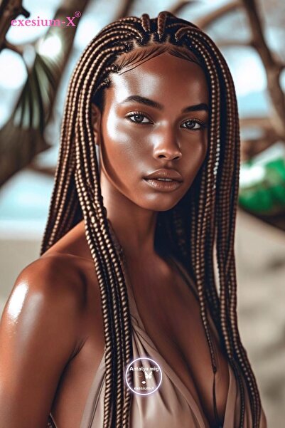 X-Pression شعر صناعي للتضفير الأفريقي والراستا 165 جرام 210 سم بني رقم 4