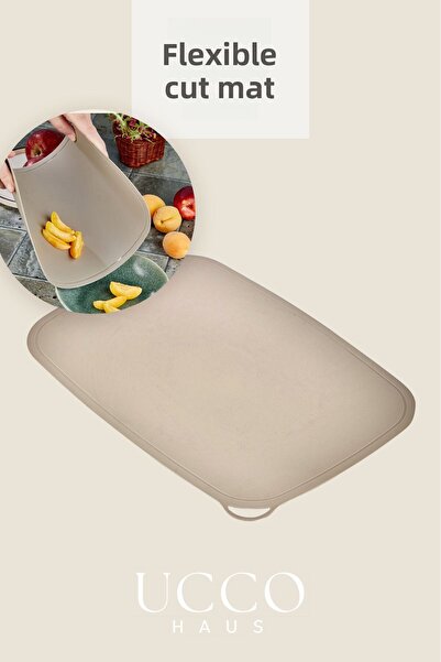 UCCO حصيرة قطع مرنة مضادة للانزلاق مقاس 23 × 34 سم |   قاعدة تقطيع ونقل عملية...