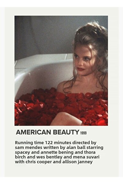 Universal Американска красота (1999) Декоративен дървен плакат-картина