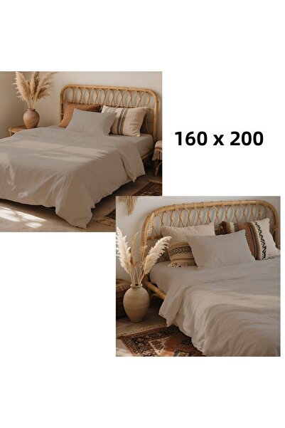 kesenegore 3 Piece Elastic Sheet Ranforce Cotton Fabric Single Duvet Cover Set