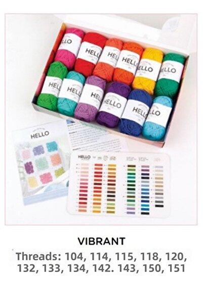 balım hobi evi Set de fire Hello Boxed de 12 - Vibrant Punch-amigurumi - Croș...