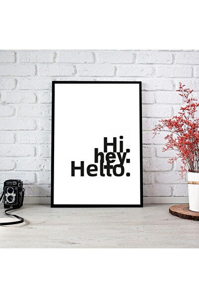 woodsia Tablou cu poster din lemn MDF cu aspect de cadru dintr-o singură buca...