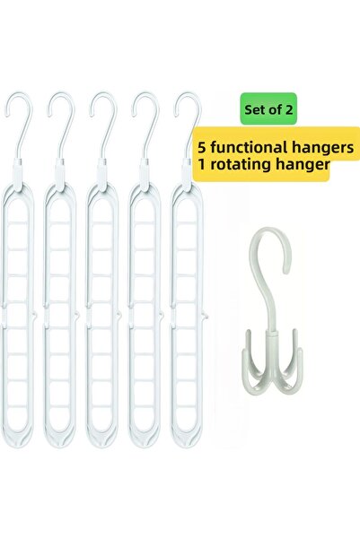 VİALEX 5 bucăți organizator multifuncțional pentru dulap, cuier pentru tricou...