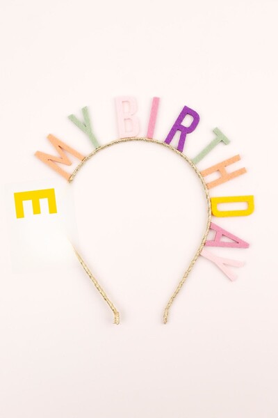 Le Mabelle Multicolored Its My Birthday Girl's Crown