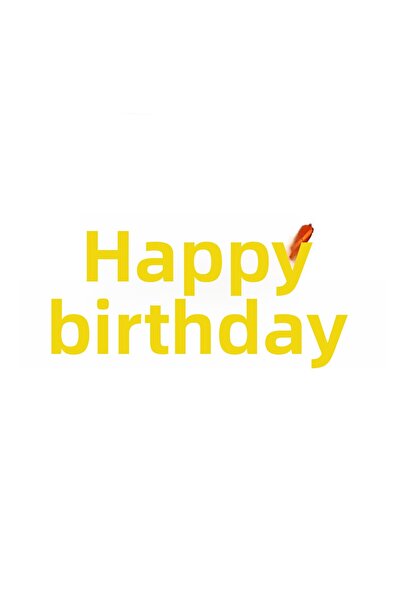 Le Mabelle Multicolored Happy Birthday Letter Balloon Set