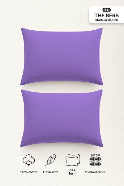 The Berb |   Set de 2 fețe de pernă din bumbac pieptănat |   100% bumbac |   ...