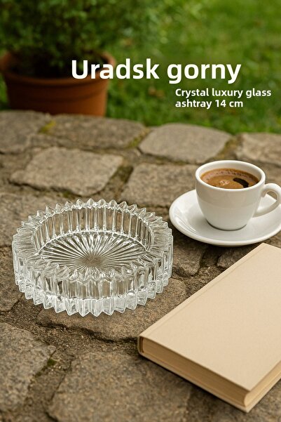 Anadolu Saray Τασάκι από γυαλί πολυτελείας Palace Crystal 14cm |   Γυάλινος δ...