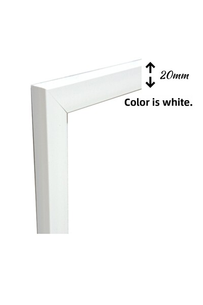 mixefor PUZZLE FRAME 260 PIECES AND 500 PIECES 48CM X 34 CM COLOR WHITE FRONT SURFACE UNBREAKABLE ANTIREFLECTIVE