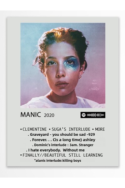 Postifull Αφίσα άλμπουμ Polaroid συμβατή με Spotify - Διακόσμηση τοίχου - Χαρ...