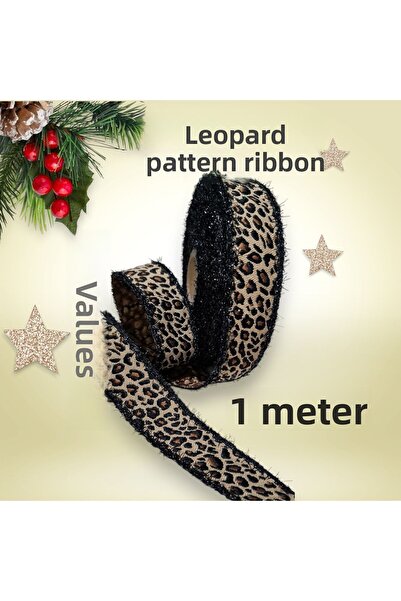 AGH Değerli Hediyeler Κορδέλα με μοτίβο λεοπάρ - Κορδέλα με υλικό διακοσμήσεων όλων των ειδών