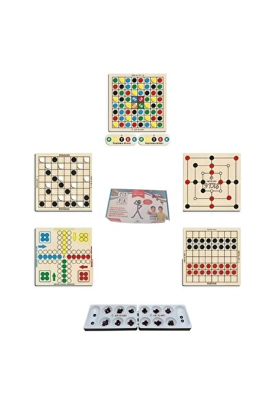 Ahtek مجموعة ألعاب الذكاء الخشبية مكونة من 7 ألعاب