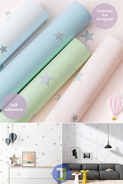 Technojet Dulap de perete de bucătărie cu aspect de stea autoadeziv Acoperire pentru cameră pentru copii 60X500cm