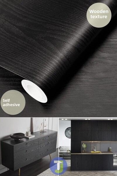 Technojet Self Adhesive Wood Look Kitchen Bathroom Countertop Wall Cabinet Table Veneer 60X300cm