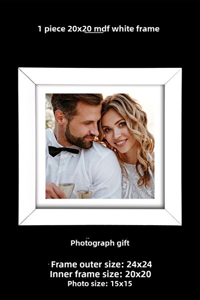 bymat 20X20 Square Frame - Mdf Frame 1 Piece