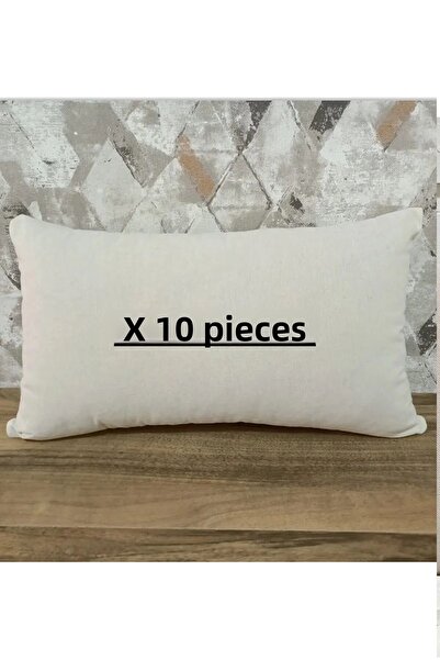 Belomia Home Collection Бежова ленена калъфка за възглавница Правоъгълна калъ...