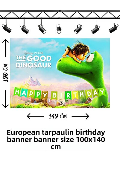 snowparty Ο Καλός Δεινόσαυρος - Πανό Γενεθλίων με Θέμα τον Καλό Δεινόσαυρο