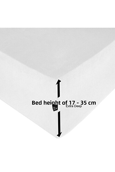 Berg Bettlaken 100X200+35 cm Height Elastic Luxury Combed Cotton Sheet White, Luxury Fitted Sheet Cotton
