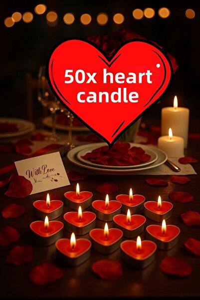 Baloncu Nene Red Heart Balloon Heart Candle I Love You Foil Balloon Marriage Proposal Marriage Anniversary Ornament