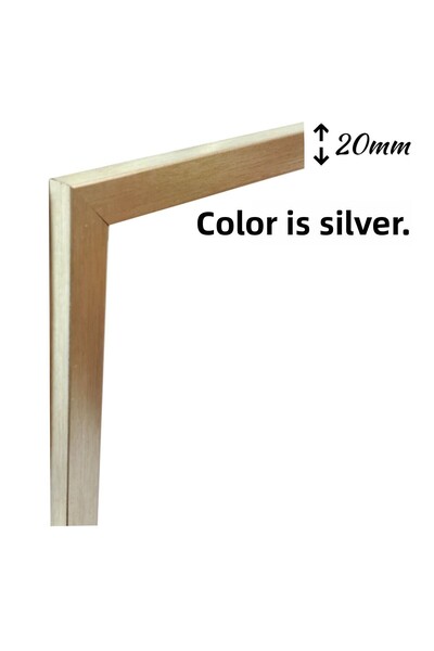 mixefor DIMENSIUNE 30cmX 40cm CADRU GO - CADRU PENTRU POSTER FOTO CULOARE ARGINTIU FATA ANTIREFLECTIVĂ