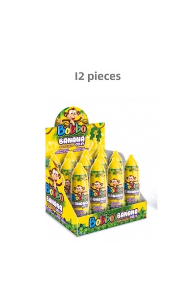 bobbo جيلي سائل بالموز (32 جرام) 12 قطعة