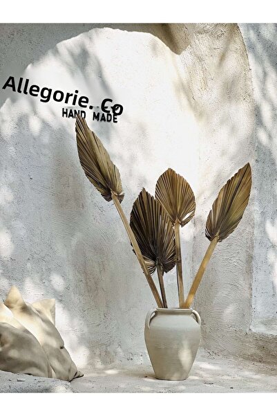 Allegorie.Co Βάζο μεγάλου μεγέθους με λαβή σε κρεμ χρώμα Lonree