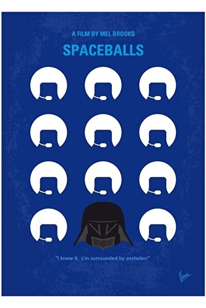 Universal No1015 My Spaceballs Ξύλινη Διακοσμητική Αφίσα Τέχνης