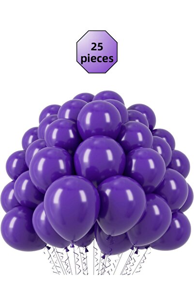 Bunloon بالون أرجواني 25 قطعة بألوان باستيل - مجموعة زينة أنيقة للديكور والمن...
