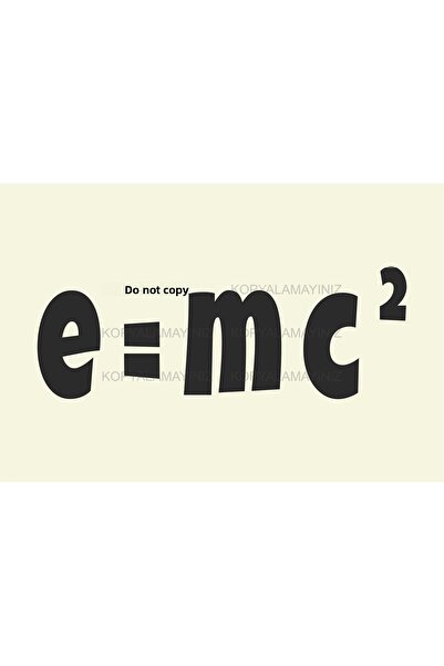 Hayat Poster نظرية ألبرت أينشتاين النسبية e=mc2 لوحة تزيين المنزل العلمية ملص...