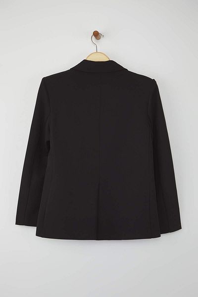 Trendyol Collection Black Button Closure Regular Fit Blazer Blazer Jacket Twoaw26Bc00013