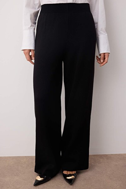 Trendyol Modest Black Buttoned Knitwear Hijab Sweater Suit Tctaw26Us00007