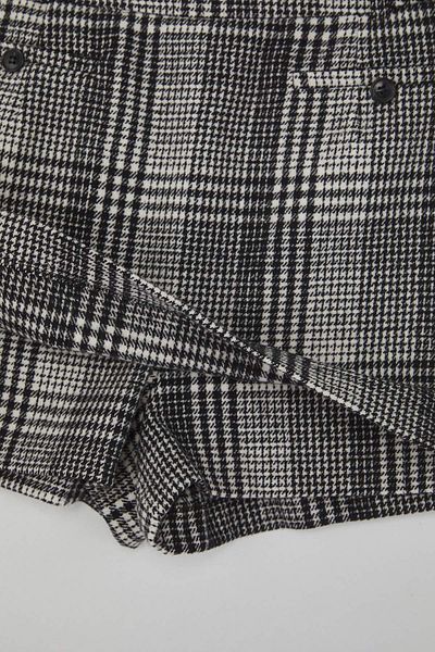 Trendyol Collection Limited Edition Black and White Plaid Shorts & Bermuda Twoaw26Sr00030