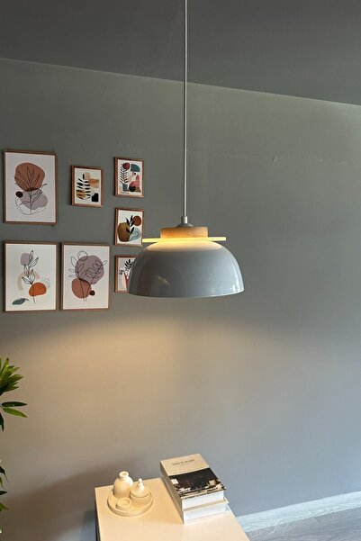 Bamyum Revola Beyaz Tekli Avize Iç Mekan Aydınlatma Dekoratif Mutfak Cafe Salon