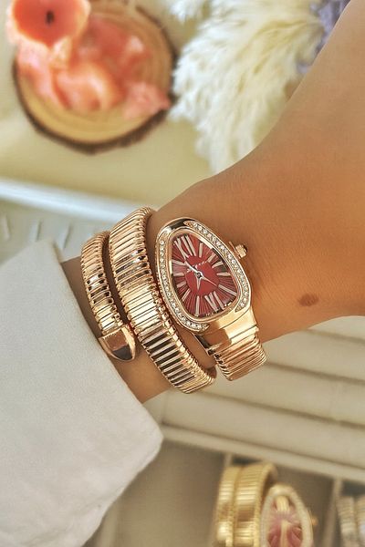 PW POLO WHITE Snake Model, Wrapped Watch, Women's Wristwatch Bkr02
