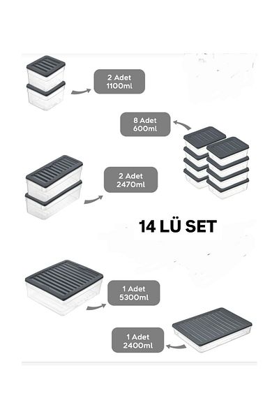 VZN Refrigerator Organizer Set Organizer Storage Container Freezer Organizer