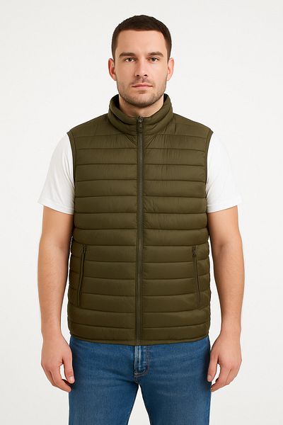 Centini Men's lightweight vest, Loger, big size, kaki