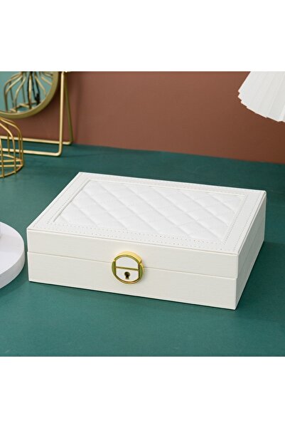 gaman Cutie de bijuterii Organizator Organizator Cutie de bijuterii cu chei Colier Cercei Cutie ceas