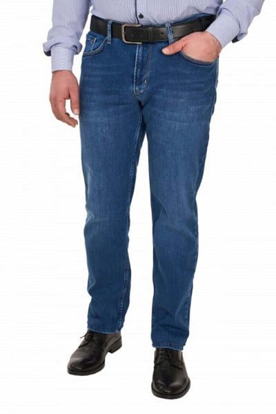 PİTBULL Men's Jeans with Faded Look, Pitbull, Blue