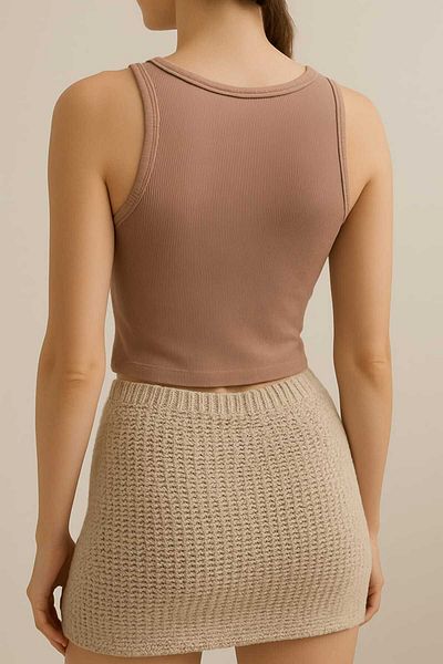 mamizya Cropped Women's Straped Tank Top