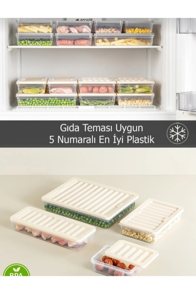 VZN Refrigerator Organizer Icebox Storage Container Microwave Container